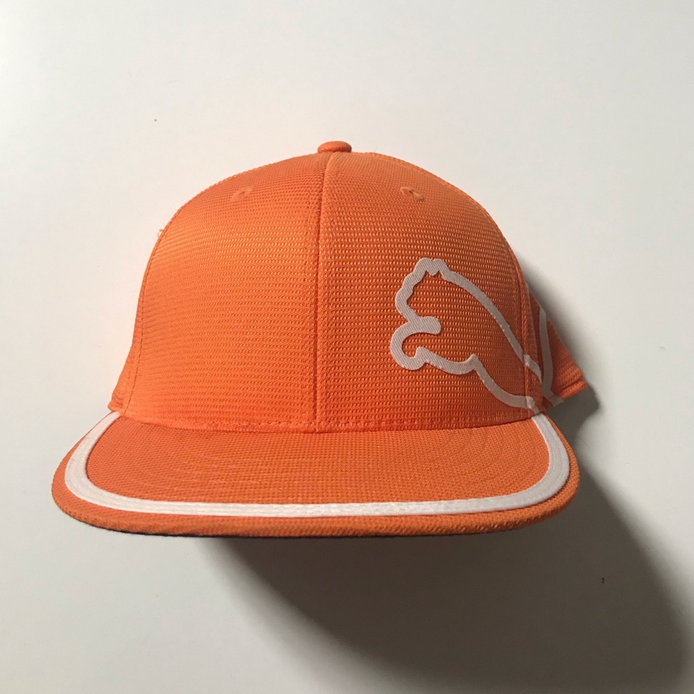 PUMA Rickie Fowler Orange Golf Hat Stretch